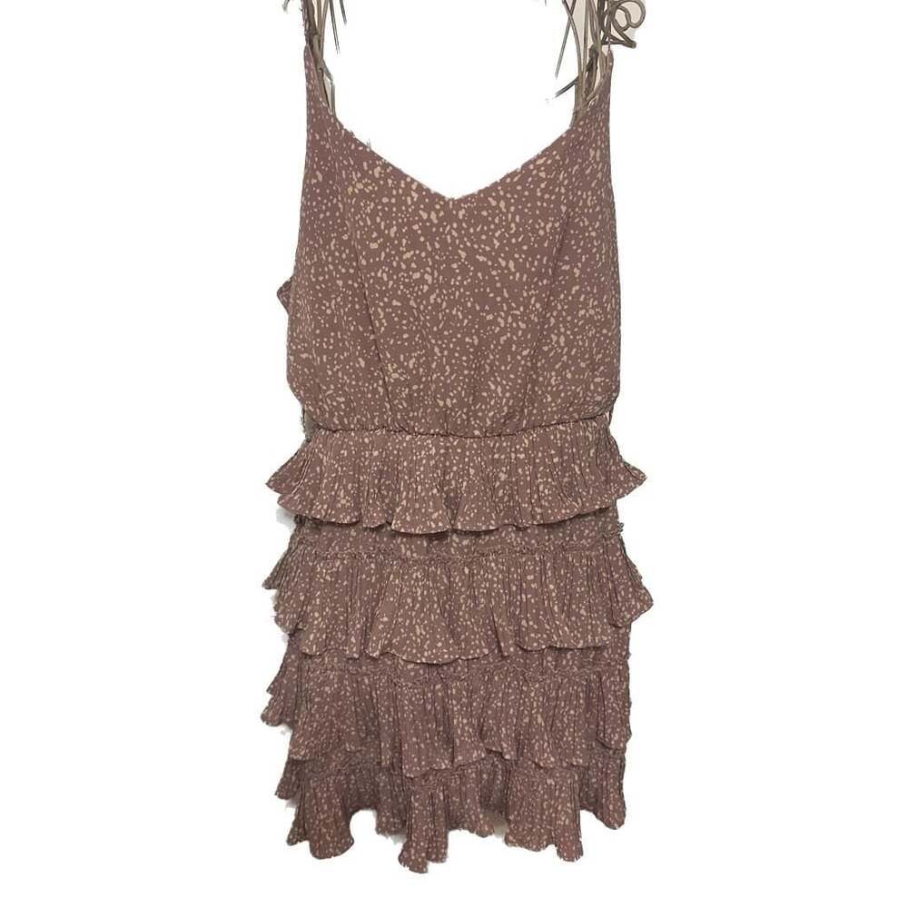 Row A Sleeveless Smocked Tiered Minidress